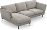 Madison Lux - 2-sits soffa med schäslong vänster - Grå