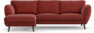 Madison Lux - 2-sits soffa med schäslong vänster - Rosa