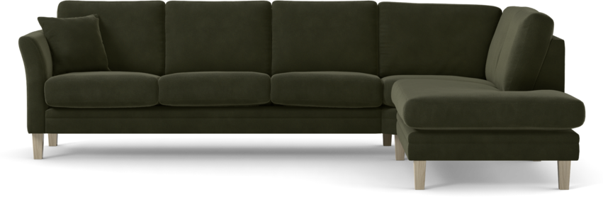 Eden - 3-sits soffa med divan - Grön