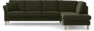Eden - 3-sits soffa med divan - Grön
