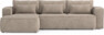 Ide - Bäddsoffa 3-sits med schäslong vänster - Beige