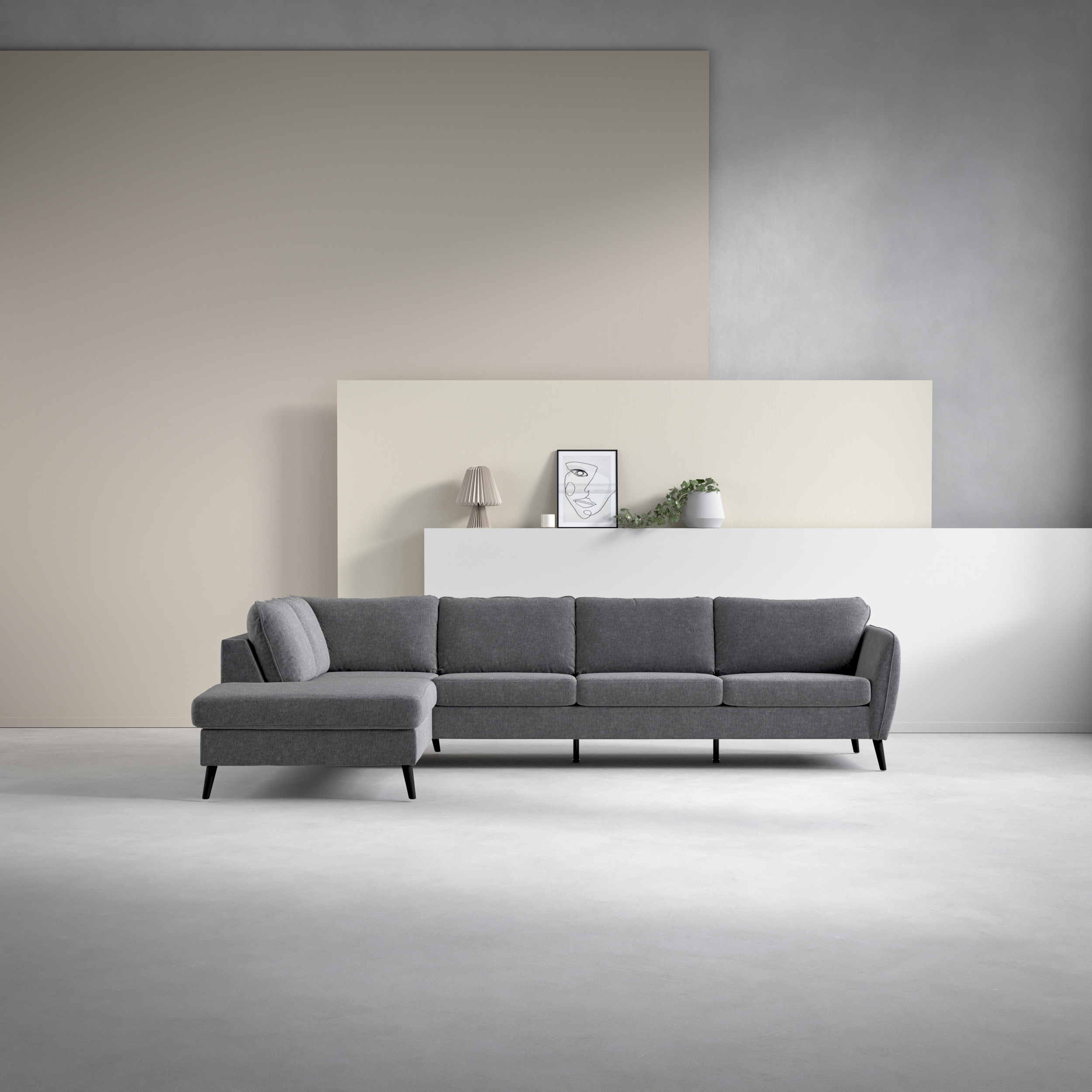 County - 3-sits soffa med divan vänster - inspiration