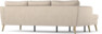 County - 3-sits soffa med flyttbar schäslong - Beige