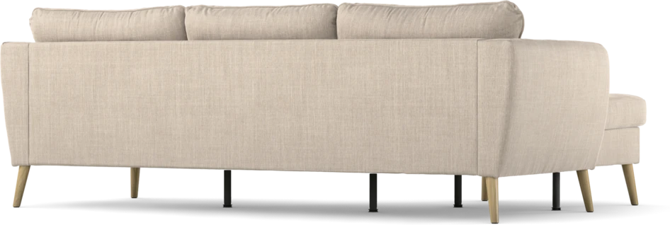 County - 3-sits soffa med flyttbar schäslong - Beige