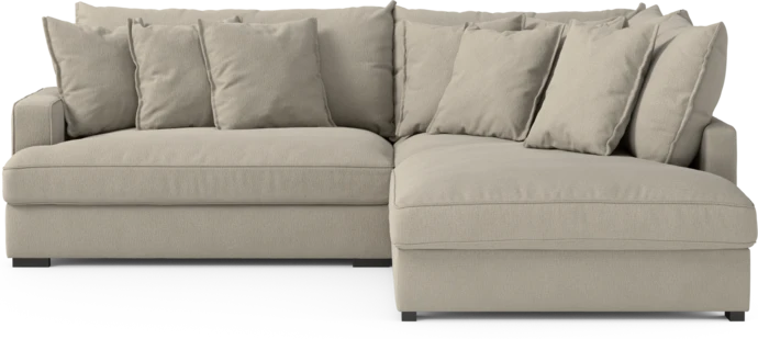 Rossi, 2-sits soffa med divan höger