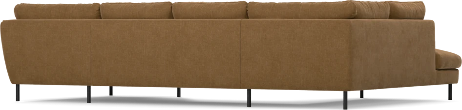 Madison Lux - 2-sits soffa med divan vänster och schäslong höger - Brun