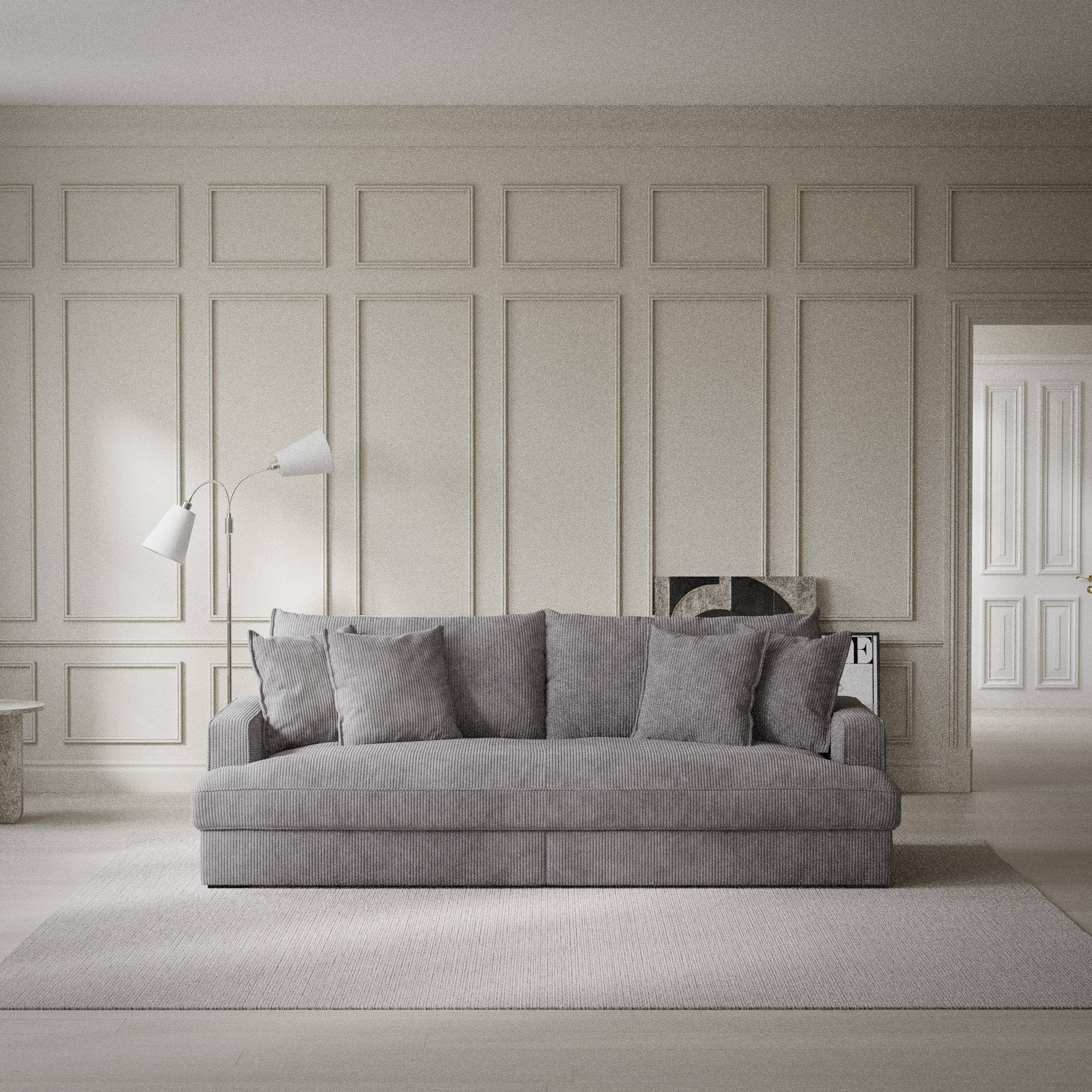 Rossi - 3-sits soffa, hel dyna - inspiration