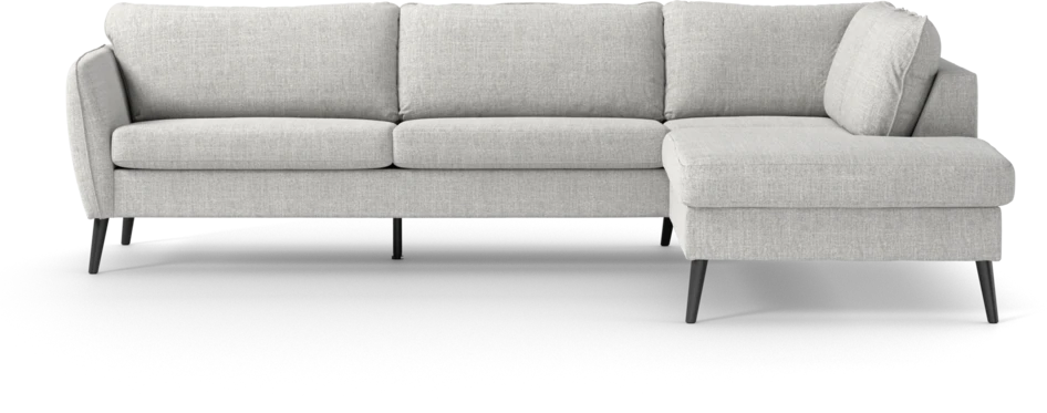 County - 2,5-sits soffa med divan höger - Grå