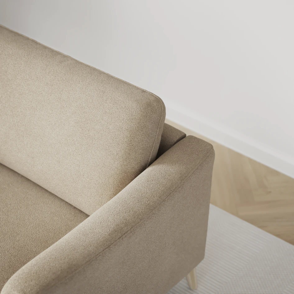 Bridge - 3-sits soffa med schäslong vänster och divan höger - Beige