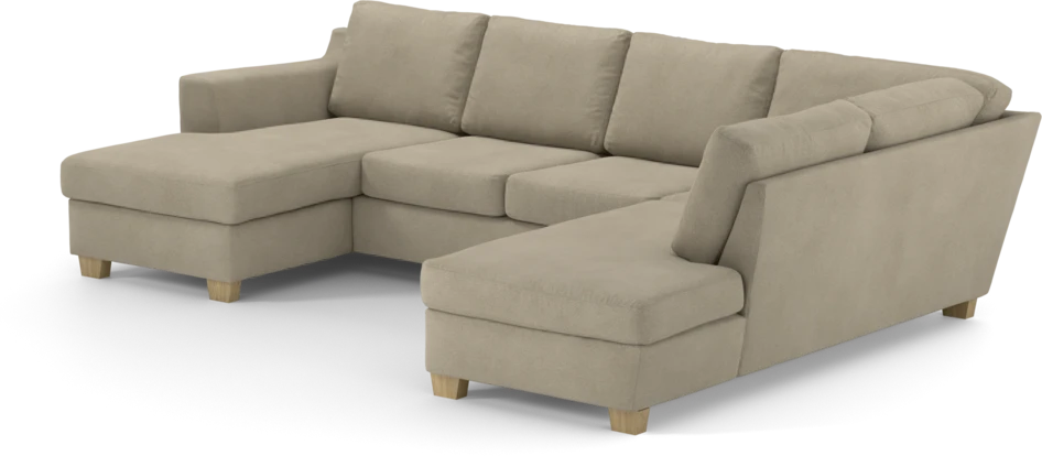 Friday - 3-sits soffa med schäslong vänster och divan höger - Beige