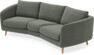 Madison - 3-sits soffa svängd, 70 cm - Grå
