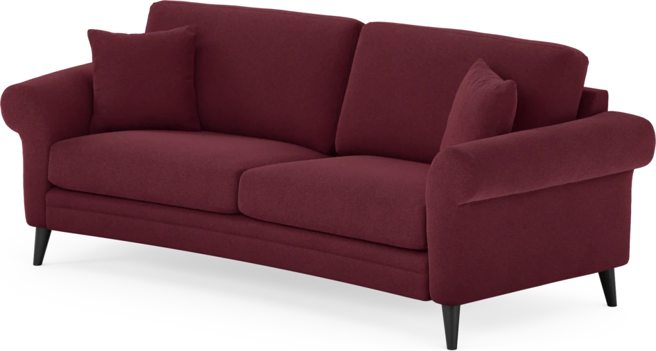 Eden - 2,5-sits soffa svängd - Röd