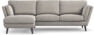 Madison Lux - 2-sits soffa med schäslong vänster - Grå