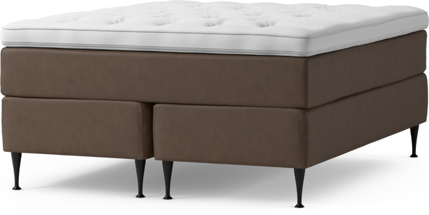 Delux Exclusive - Kontinentalsäng, dubbelsäng med bäddmadrass och sängben