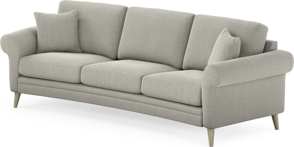 Eden - 3-sits soffa svängd - Grå