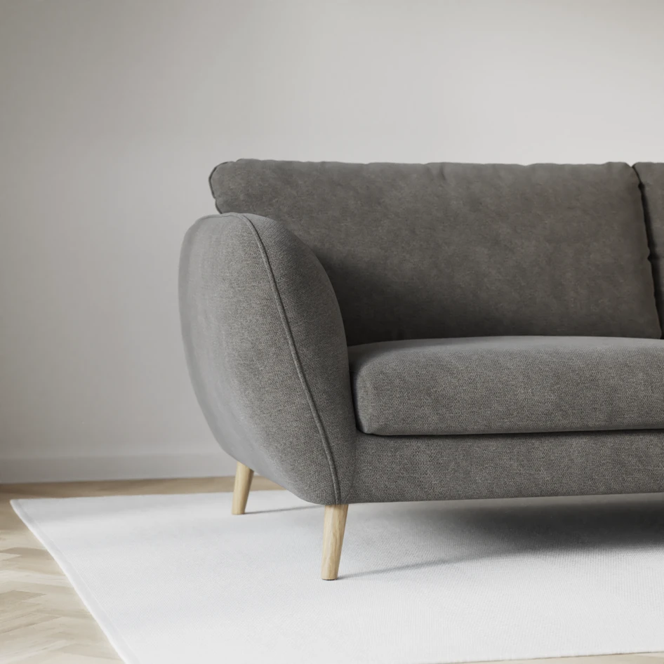 Madison Lux - Hörnsoffa med schäslong höger - Grå