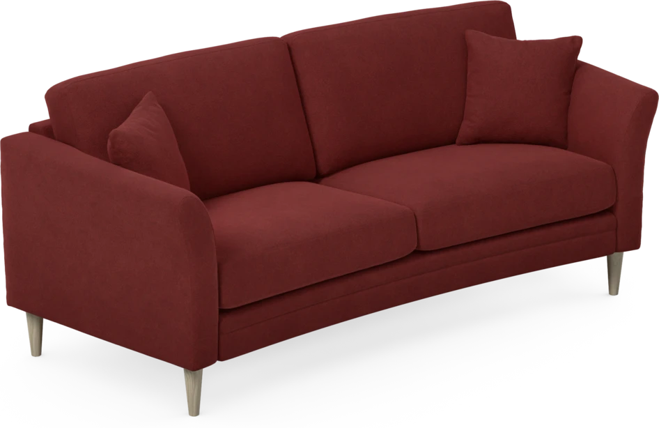 Eden - 2,5-sits soffa svängd - Röd