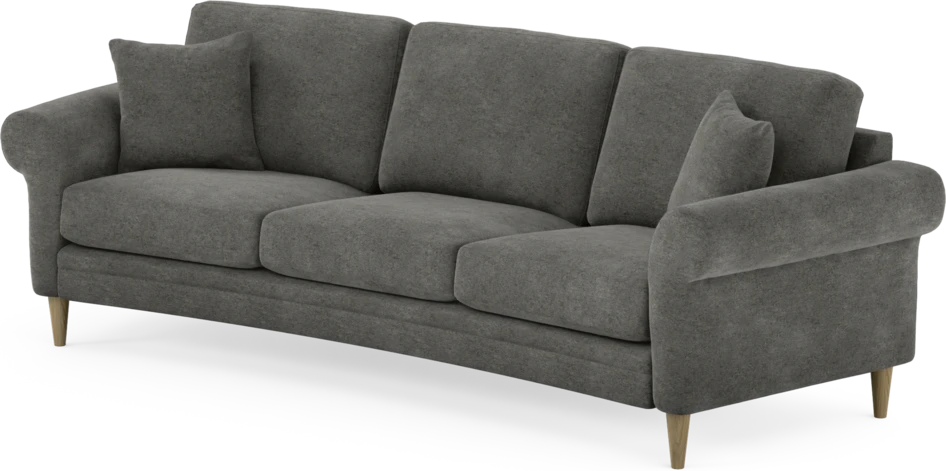 Eden - 3-sits soffa svängd - Grå