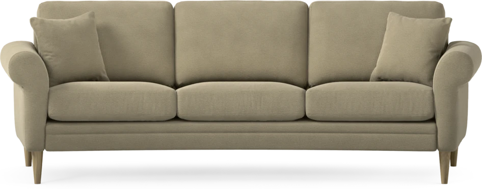 Eden - 3-sits soffa svängd - Beige