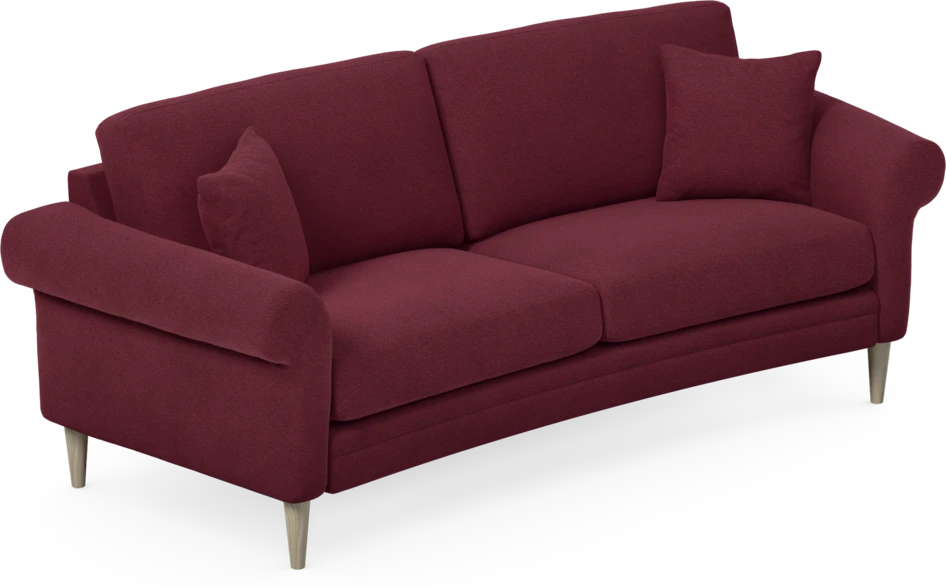 Eden - 2,5-sits soffa svängd - Röd