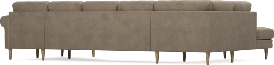 Eden - 3-sits soffa med divan vänster och schäslong höger - Brun