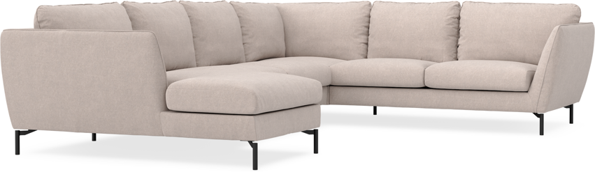 Madison - Hörnsoffa med schäslong vänster - Beige