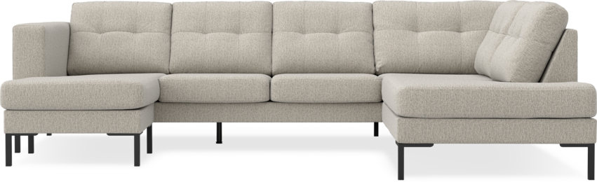 Rio - 3-sits soffa med schäslong vänster och divan höger - Beige
