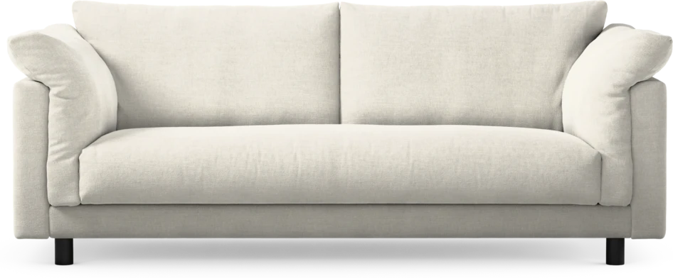 Cherrie - 2,5-sits soffa, hel dyna, fast klädsel - Vit