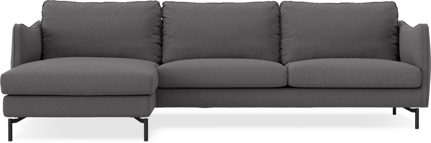 Madison - 3-sits soffa med schäslong vänster - Grå