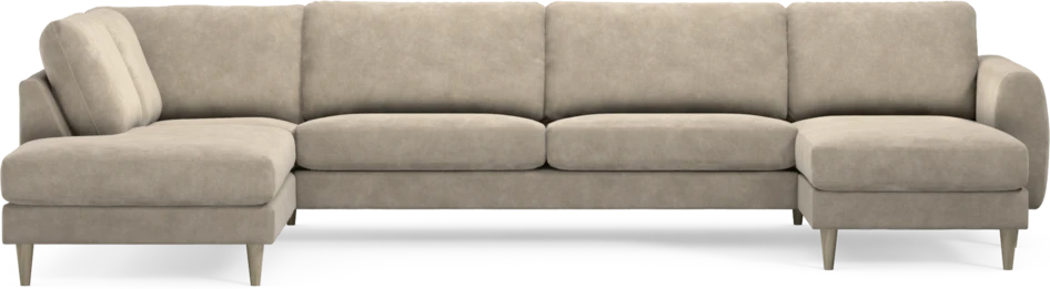Bridge - 3-sits soffa med divan vänster och schäslong höger - Beige