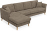Eden - 3-sits soffa med schäslong - Gul