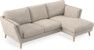 Madison Lux - 2-sits soffa med schäslong höger - Vit