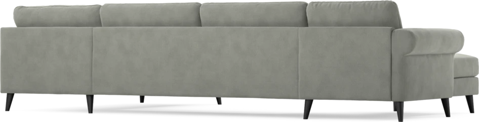 Bridge - 3-sits soffa med schäslong vänster och divan höger - Grå