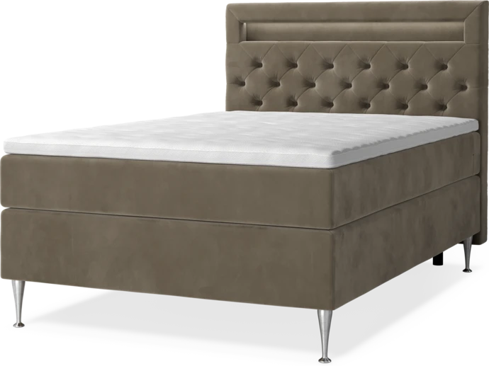 New York Supreme, Kontinentalsäng, enkelsäng med bäddmadrass, sängben och sänggavel