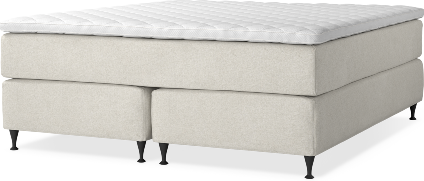 Delux Exclusive - Kontinentalsäng, dubbelsäng med bäddmadrass - Beige