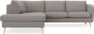 Madison - 2-sits soffa med divan vänster - Grå