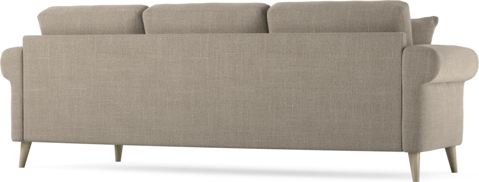 Eden - 3-sits soffa svängd - Beige