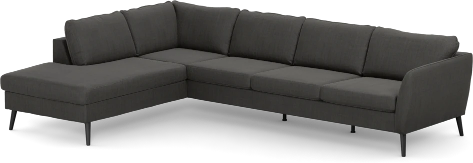 County - 3-sits soffa med divan vänster - Grå