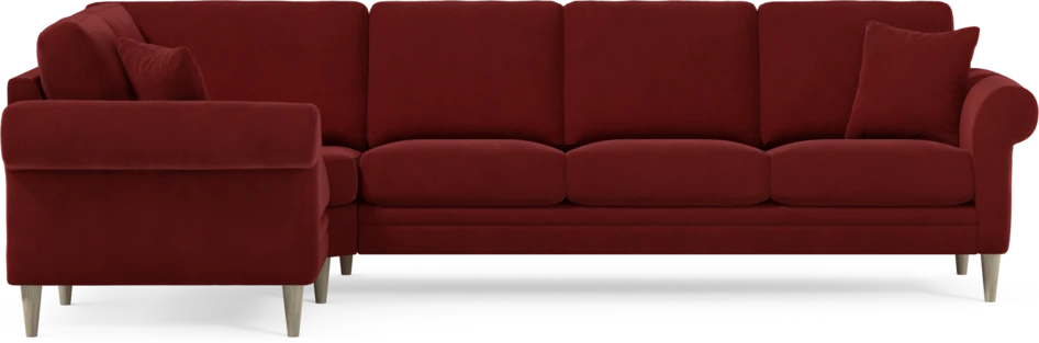 Eden - Hörnsoffa, 1+3-sits - Röd