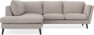 Madison - 2-sits soffa med divan vänster - Beige