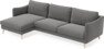 Madison - 3-sits soffa med schäslong vänster - Grå