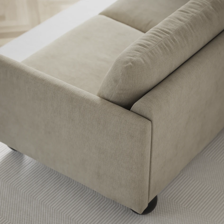 Madison Lux - 2-sits soffa med divan vänster och schäslong höger - Beige