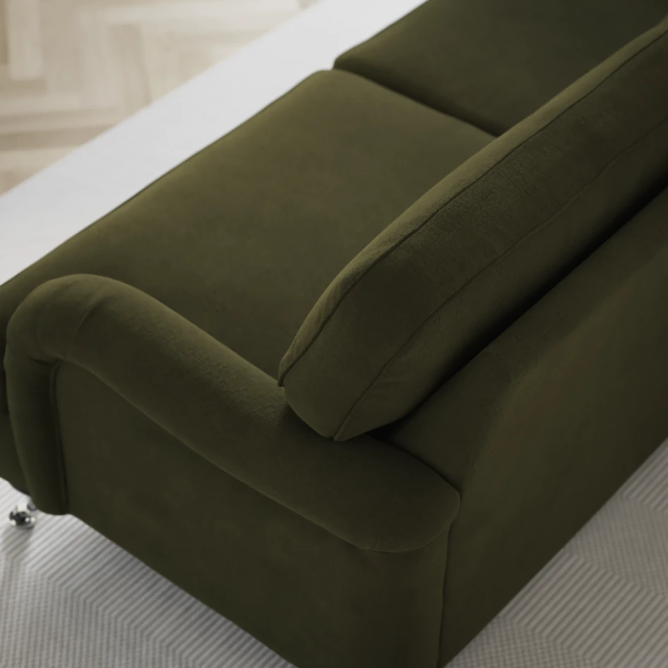 Oxford - 3-sits soffa svängd - Grön