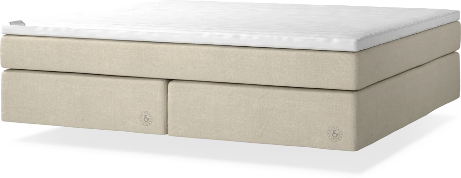 Cape Farewell Comfort - Kontinentalsäng, dubbelsäng med svävande utseende - Beige