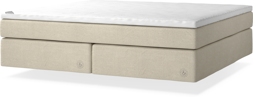 Cape Farewell Comfort - Kontinentalsäng, dubbelsäng med svävande utseende - Beige