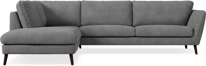 Madison - 3-sits soffa med divan vänster - Vit