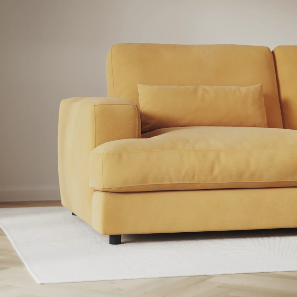 Noma - 3-sits soffa - Gul