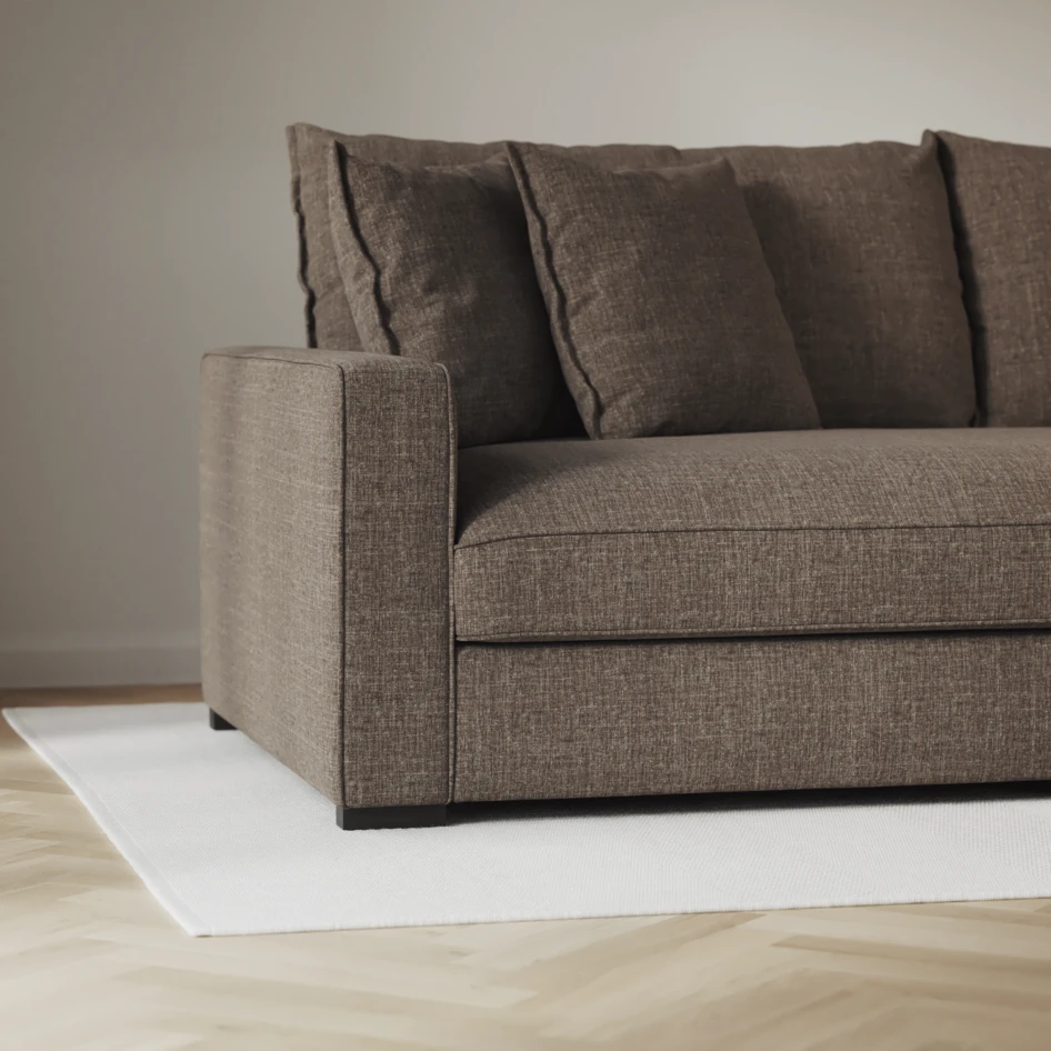 Rossi - 3-sits soffa - Brun