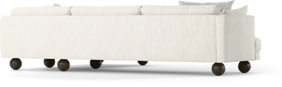 Harper - 3-sits soffa med divan höger - Vit