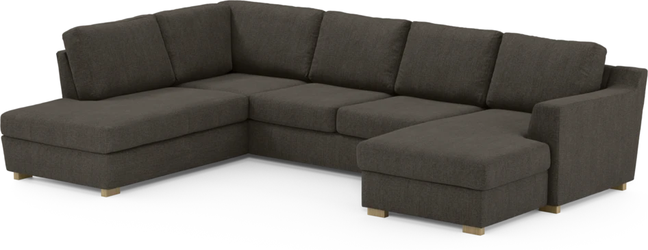 Friday - 3-sits soffa med divan vänster och schäslong höger - Brun